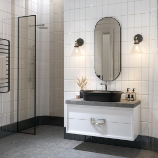 Плитка Kerama Marazzi Бланше бордюр глянцевый структурный  декор (9,9х20) арт. 19048\3F